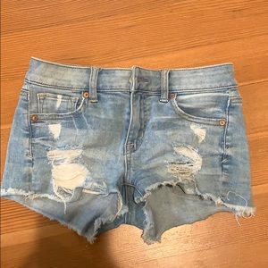 american eagle denim shorts